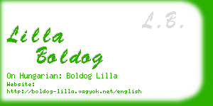 lilla boldog business card